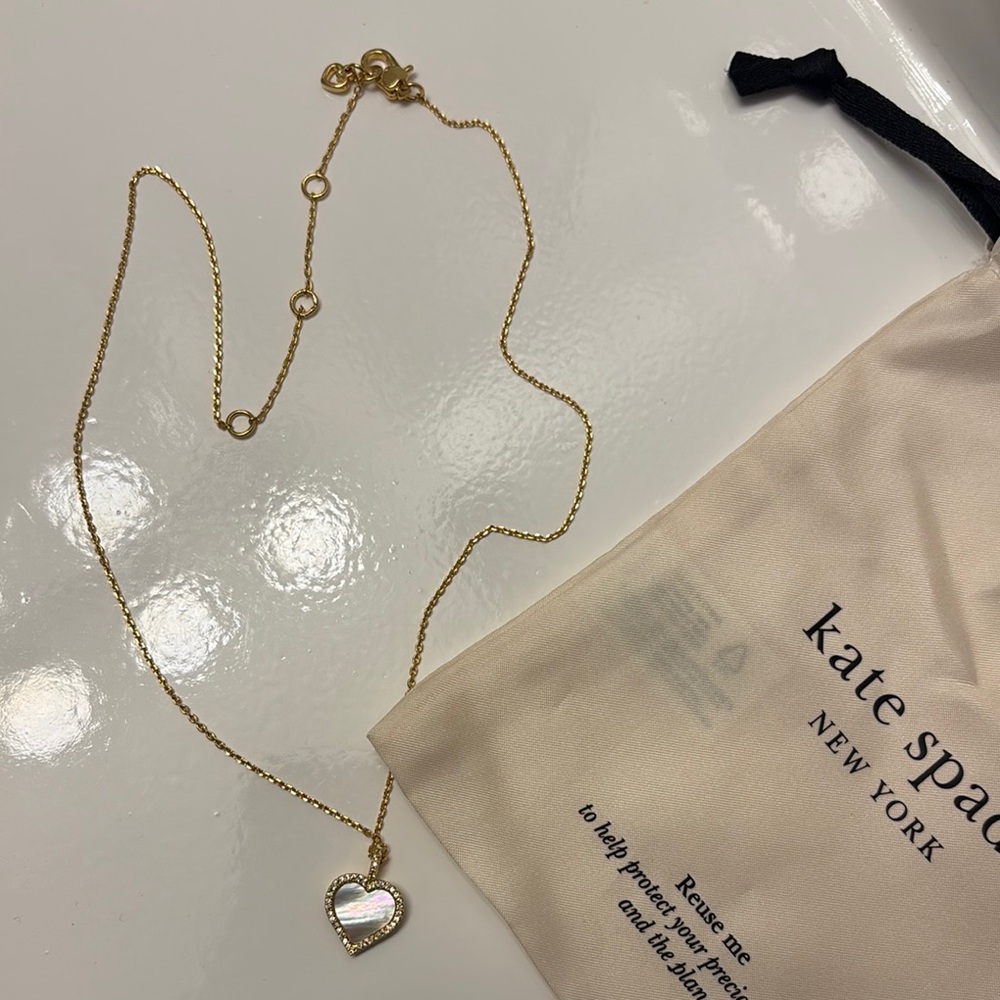 Kate Spade Gold Heart Pendant Necklace